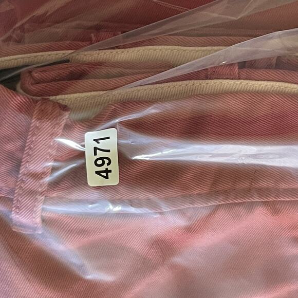 J Crew Pant Mens 36x34 Pink 1040 Athletic Fit Broken In Chino Flat Front Cotton - Picture 15 of 15